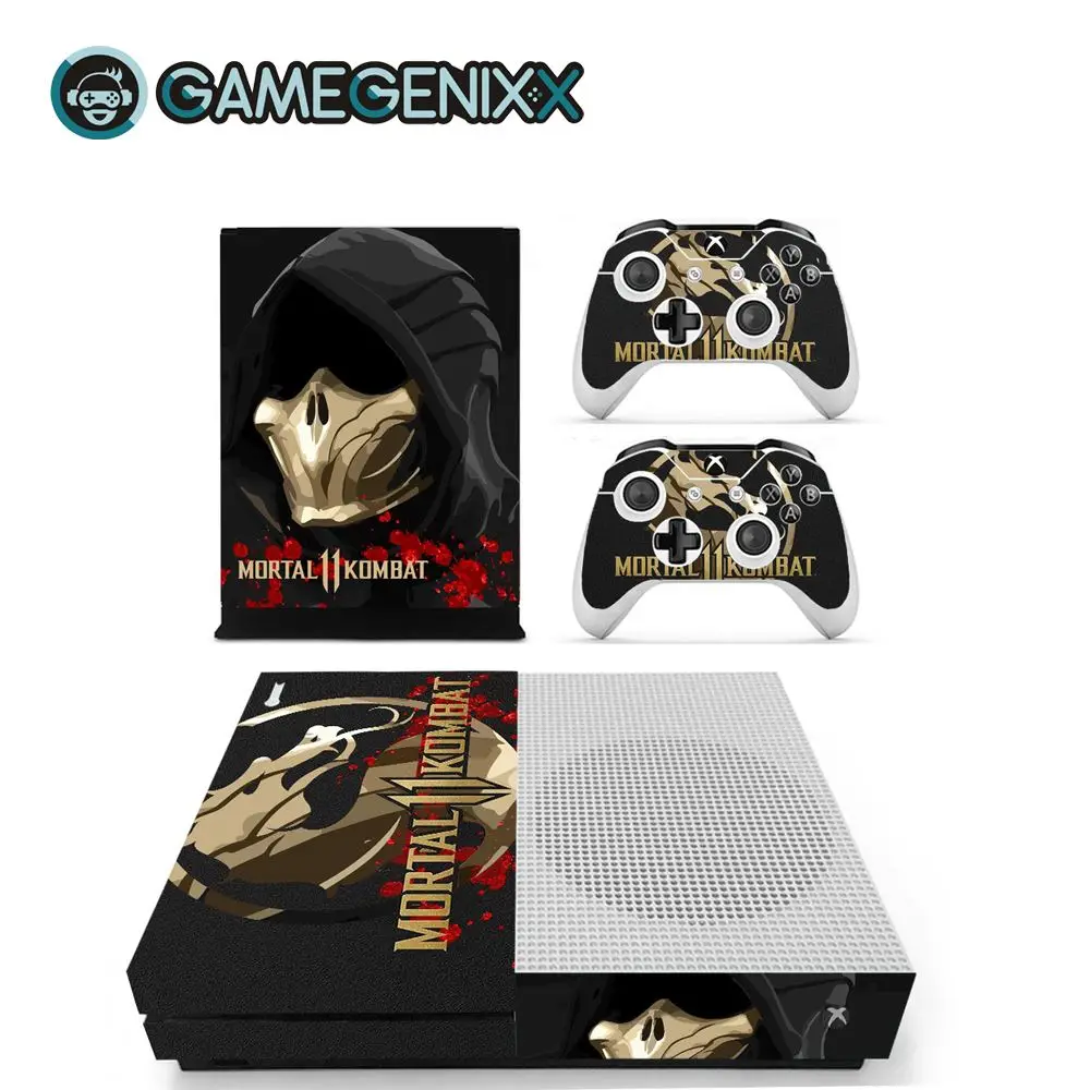 Защитная Наклейка на кожу GAMEGENIXX для Xbox One Slim Console и 2 контроллера-mmoral Kombat