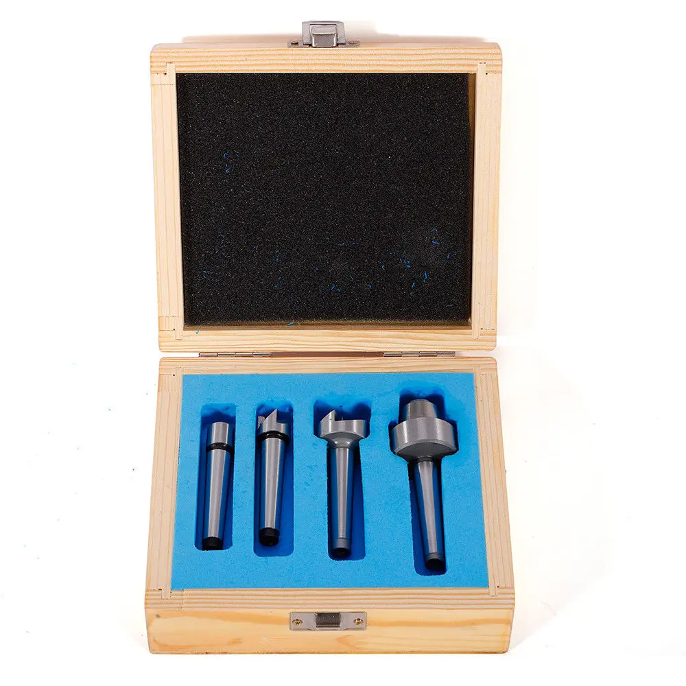 

Top Selling 4 PCS MT2 Wood Lathe Center Set Live Center Drive Spur Cup MT2 Arbor W/Case Heat Treated Steel 163*145*50mm
