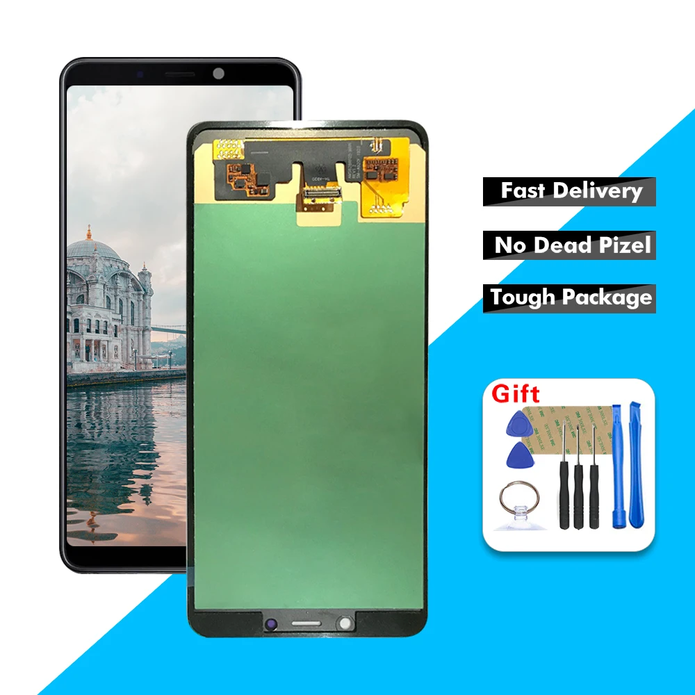 Супер AMOLED ЖК-дисплей для samsung Galaxy A8 A920 A920F SM-A920F/DS ЖК-дисплей сенсорный экран дигитайзер стекло сборка+ Инструменты