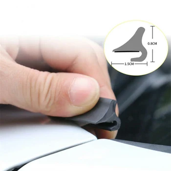 

Rubber Weatherstrip Sealing Strip Trim Car Front Windshield 1.8 meters