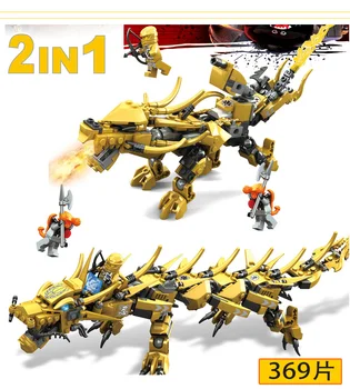 

Compatible Ninjagoed Ninja Golden Dragon Mech Creator Dragon 2 in 1 Set DIY Educational Gift Building Blocks Toys For Children