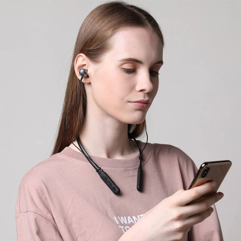 Ubeamer Q9 наушники Bluetooth V5.0 водонепроницаемые Висячие Наушники Беспроводная гарнитура HIFI микрофон для HD вызова/спорта/музыки