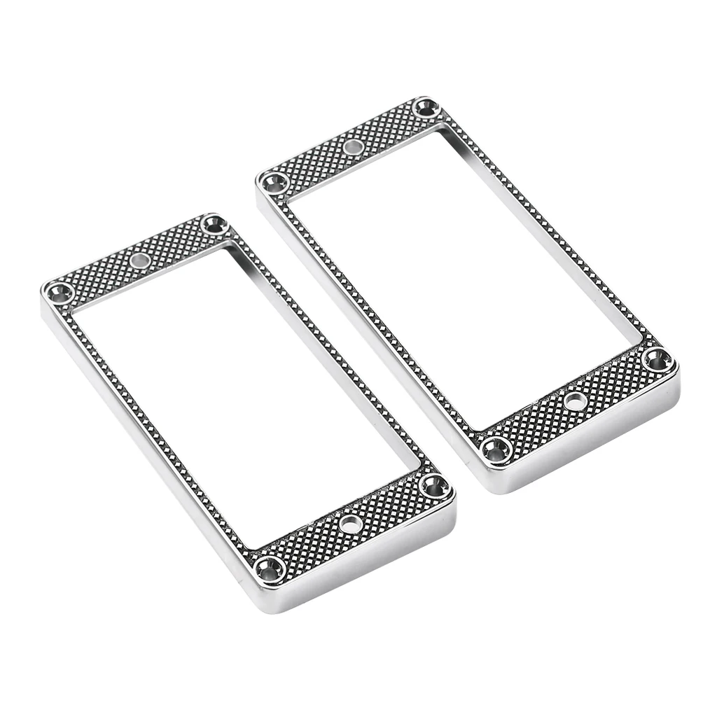 2x Curved Humbucker Pickup Rings Replacement for LP Electric Guitar
