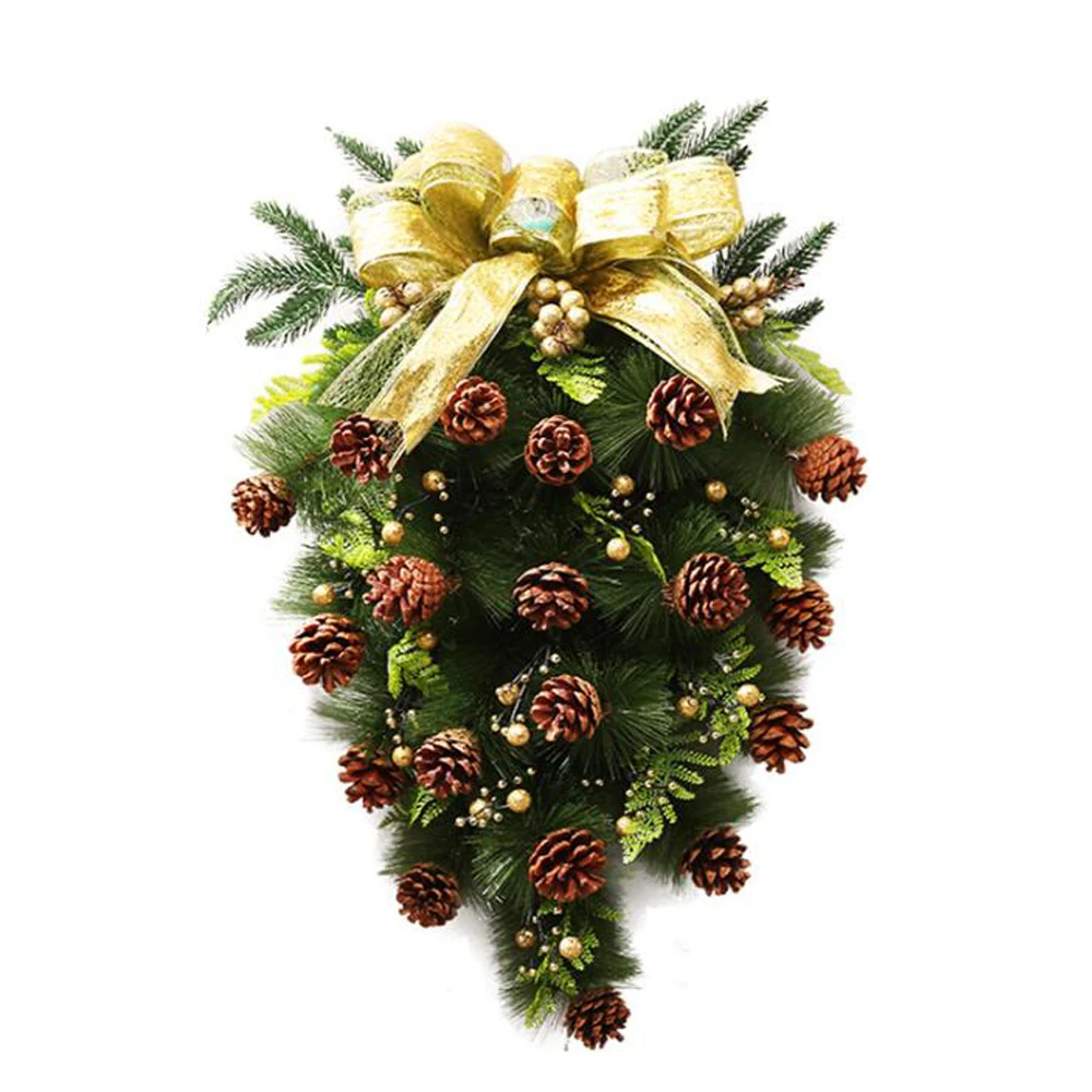 

60CM Christmas Tree Tree Horn Garlands Cane New Year's Christmas Tree Christmas Decor Inverted tree-shaped Decorations Hang