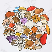

40PCs Cartoon Mushroom Stickers Waterproof Children's Mobile Phone Refrigerator Notebook Hand Account Stationery Stickers Toys
