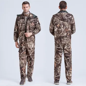 

Outdoor Men Bionic Camouflage Ghillie Suits Reed Camo Clothes Hunting Military Jacket Pants