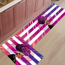 Геометрический Африканский женский коврик из 2 предметов для кухни под домашним животным миска для воды еды, коврики для входа, грязи, мусора