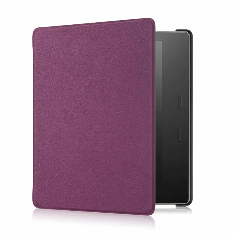 Фиолетовый Чехол Funda для всех-new Kindle Oasis 2 3 " 10th /9th Авто спящий/Пробуждение кожаный флип-чехол для Kindle Oasis 7" Capa+ Stylus - Цвет: Фиолетовый