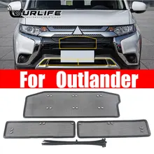 New 3PCS Grille Insect Screening Mesh Front Grille Net for Mitsubishi Outlander 2106 2017 2018 2019 2020 2021 Accessories