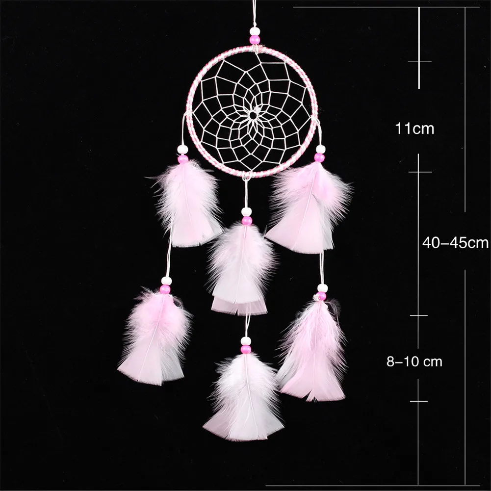 Wind Chimes Handmade Indian Decoration Dreamcatcher#BO Wall Net Catcher Craft Home Dream Hanging Gift With Feathers