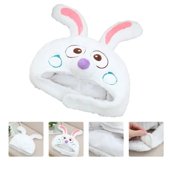 

1pc Party Hat Stylish Rabbit Ear Design Plush Hat Cute Adorable Headdress Decor