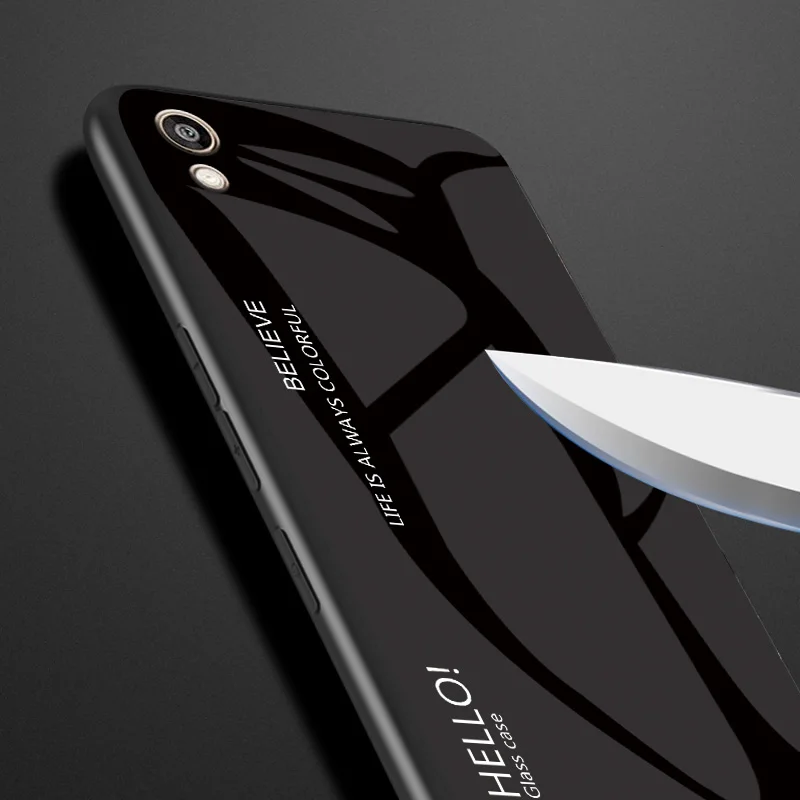 10 шт./партия градиентное закаленное стекло задняя крышка чехол для huawei P smart Z Y9 Prime Y5 Honor 8S P20lite Nova 5i