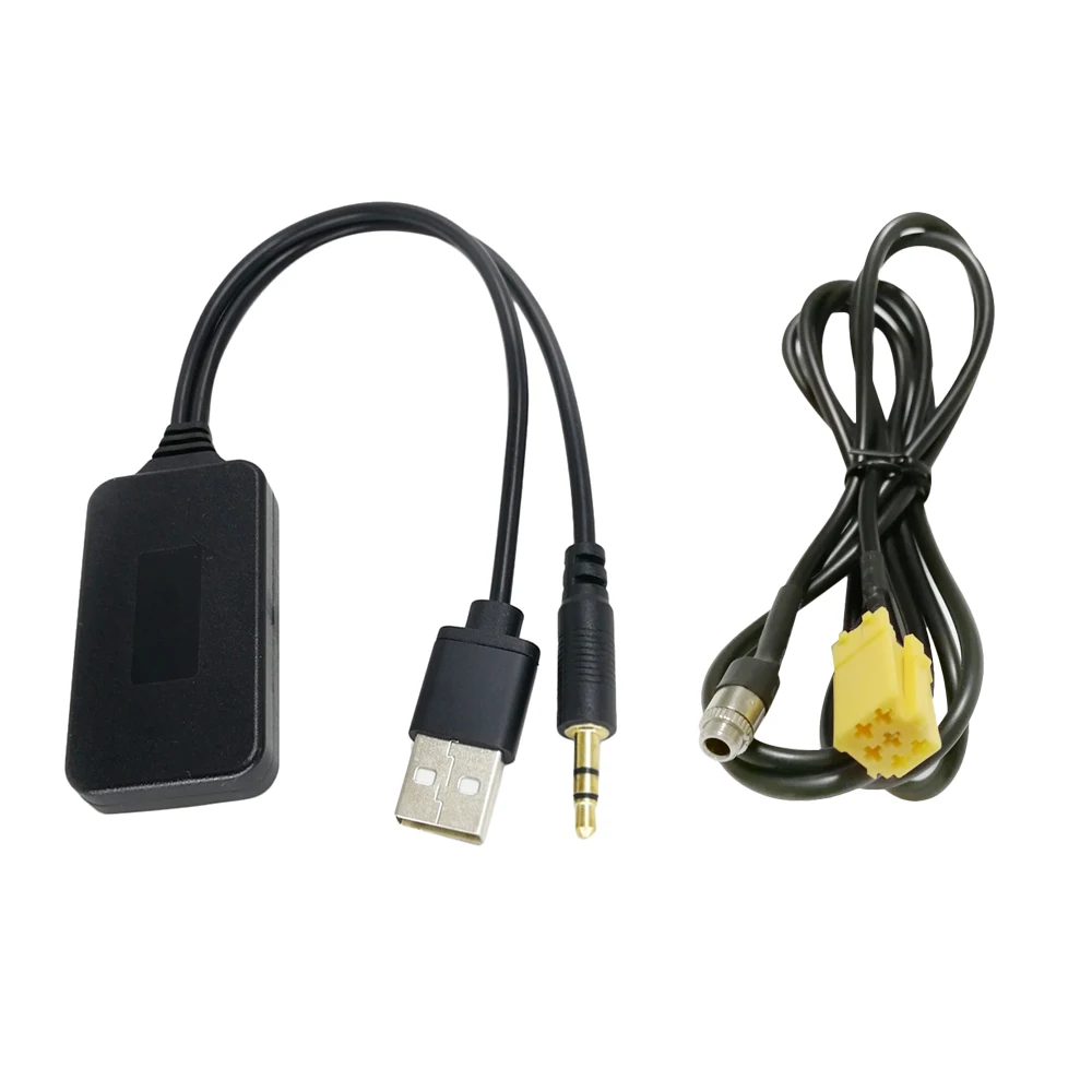 Автомобильный AUX USB радиоадаптер автомобильный аудио кабель 6pin беспроводной BT
