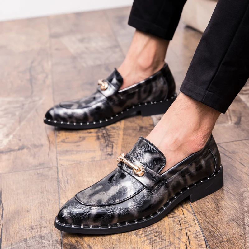 Fashion British Style Men Causal wedding Shoes loafers Leather Outdoor leather flats male zapatos de hombre w5 | Обувь