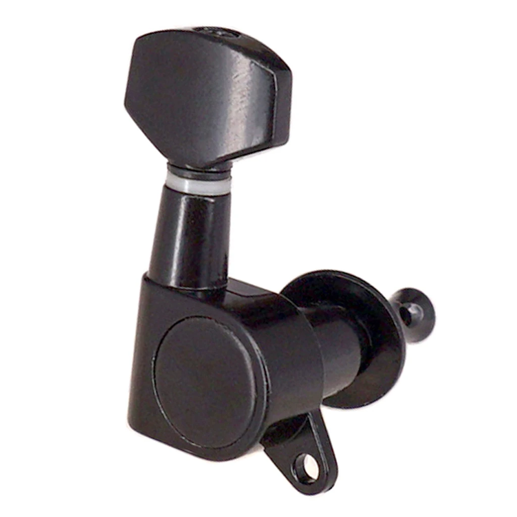 6R 6 Pcs Guitar String Tuning Pegs Tuner Machine Heads Knobs Tuning Keys for Acoustic or Electric Guitar, Black