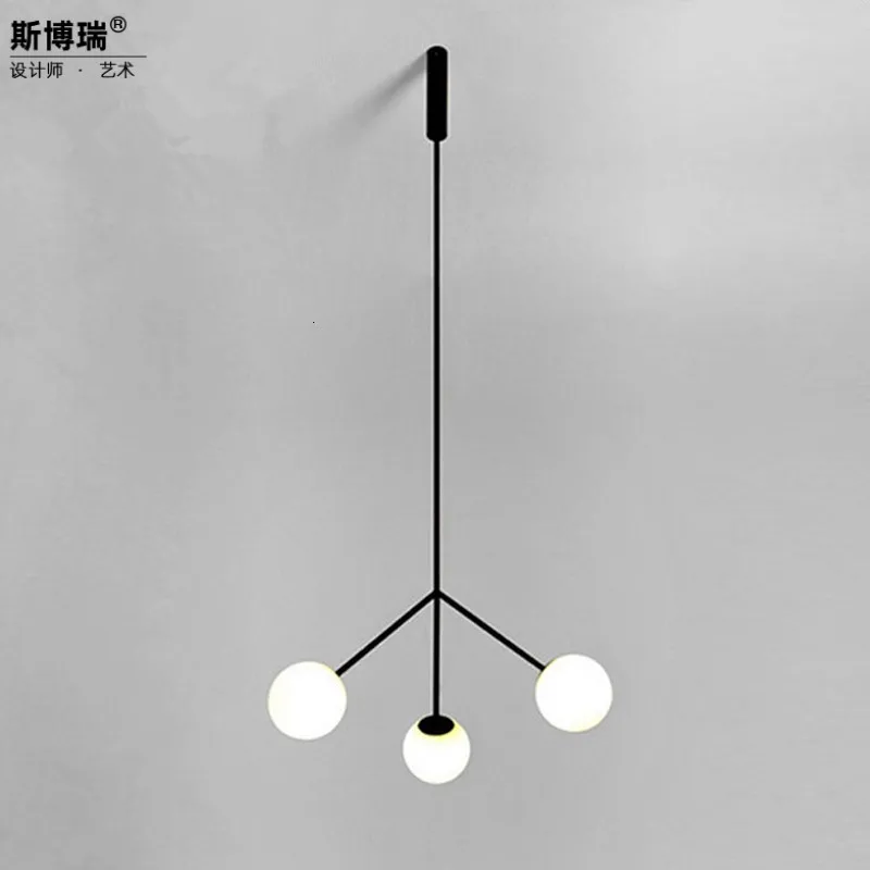 

Europe Minimalist Iron Art Molecule A Chandelier Arts Restaurant Geometry Line Originality Model House Lamps And Lanterns