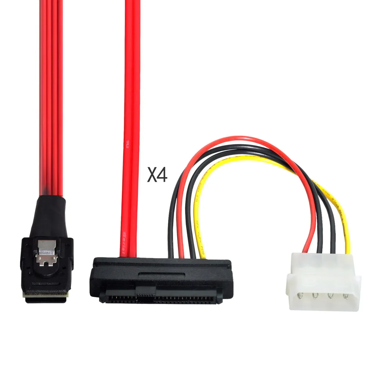 NGFF LSI 3Ware Molex Mini SAS SFF 8087 к 8482 и Power x 4 кабель |