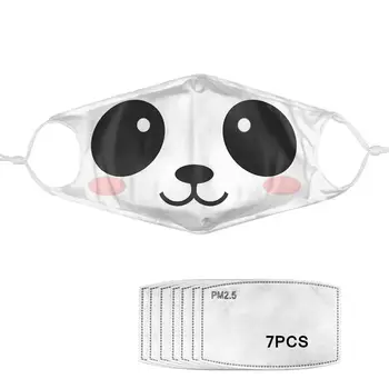 

Kids Masks Kawaii Face Printed Masks Anti Haze With 7Pcs Filters Elastic Washable Clothing Accessories Mascarilla