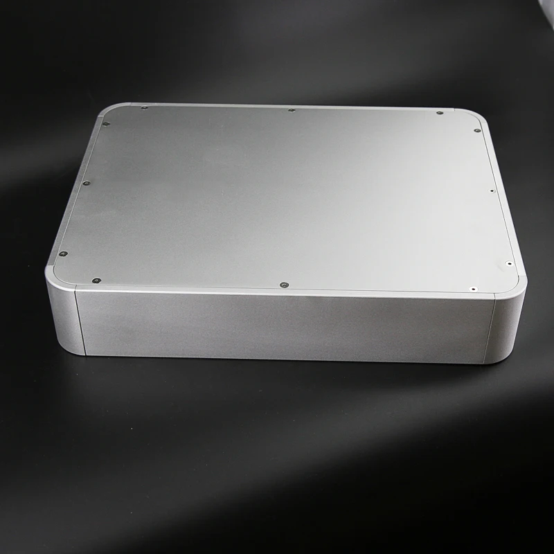 

Rounded Aluminum Chassis Preamplifier Enclosure Audio DAC Decoder Case Tube Amplifier Housing 430MM*80MM*330MM BZ4308E