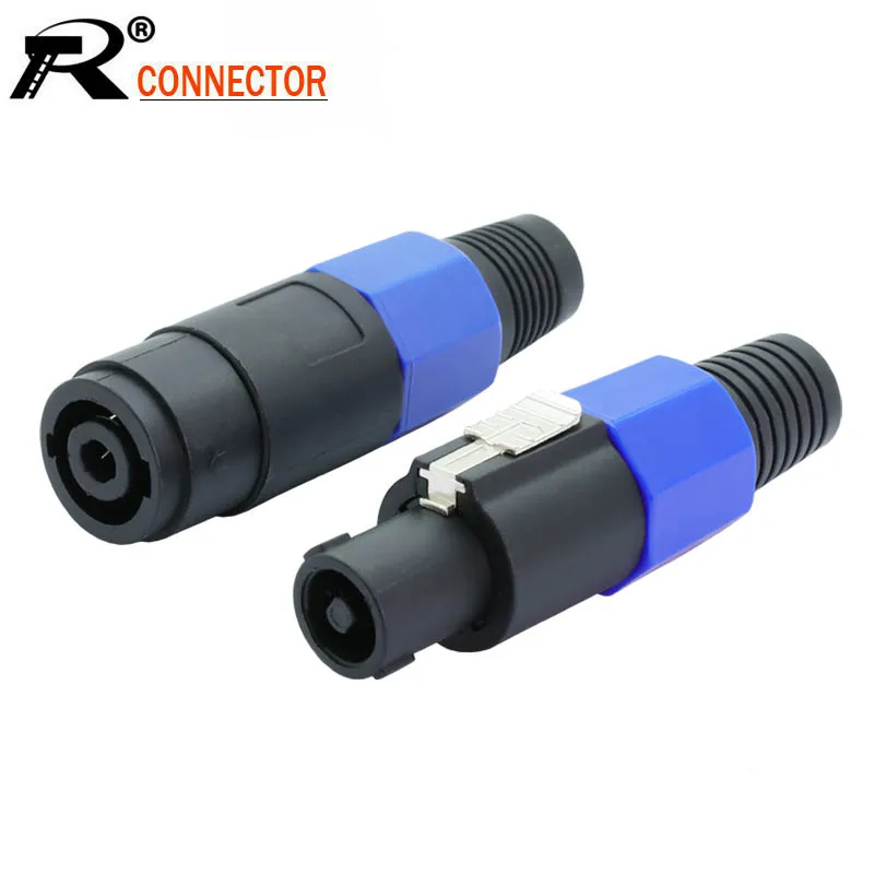 50Sets/100pcs 4 Pin Speaker Power Amplifier Connector NL4FC Male Plug