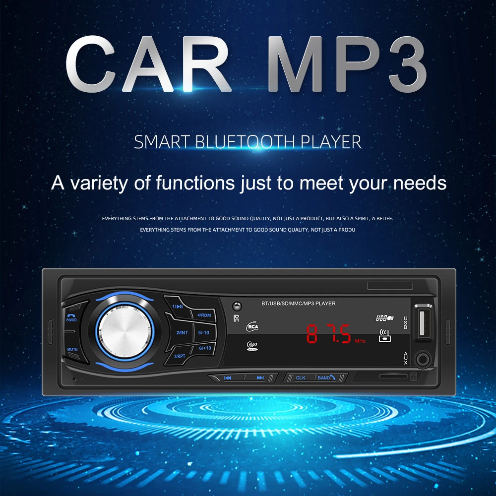 Car Stereo FM Radio RCA Audio Output 1428 Headunit Bluetooth ...