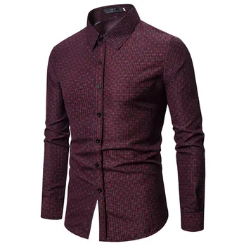 

Winter xinou code men's long-sleeve cotton linen floral shirt, four seasons wear men's business casual long-sleeve shirt