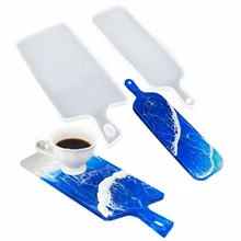 

DIY Crystal Epoxy Handle Tray Wide Handle Epoxy Mold Handle Tray Narrow Handle Silicone Mold