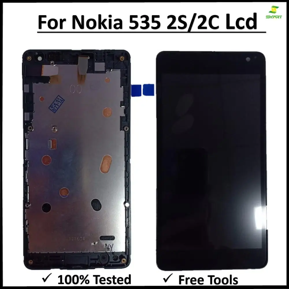 ЖК-дисплей и рамка для Microsoft Nokia lumia 535 2S/2C черный дигитайзер 5 дюйма в сборе