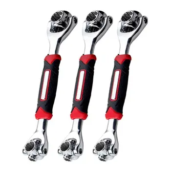

Tiger Wrench 52 in 1 Spanner Multi-function Universal Wrench Rotary Tool 360 Degree 6-Point Universial Furniture Car Repair Tool