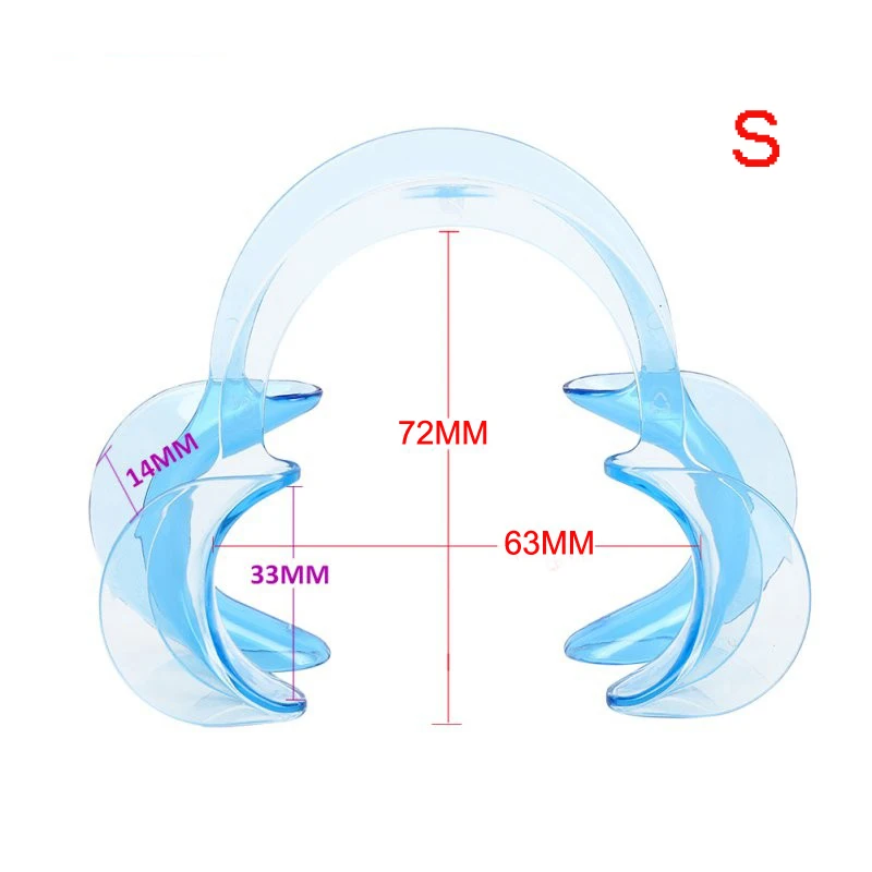 5pcs C Shape Mouth Opener Mouth Gag Dental Orthodontic Tool Food Grade Plastic Cheek Retractor Mouth Spreader Lip Oral Clean