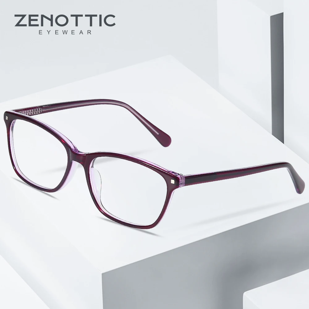 Очки ZENOTTIC в ацетатной оправе для мужчин и женщин брендовые дизайнерские