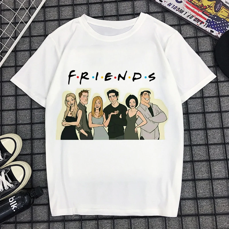 4122 Новинка, модная женская одежда Kawaii, футболка для друзей, Camiseta Mujer, Повседневная Уличная одежда Harajuku, тренировочный костюм, винтажная женская рубашка - Цвет: 4122