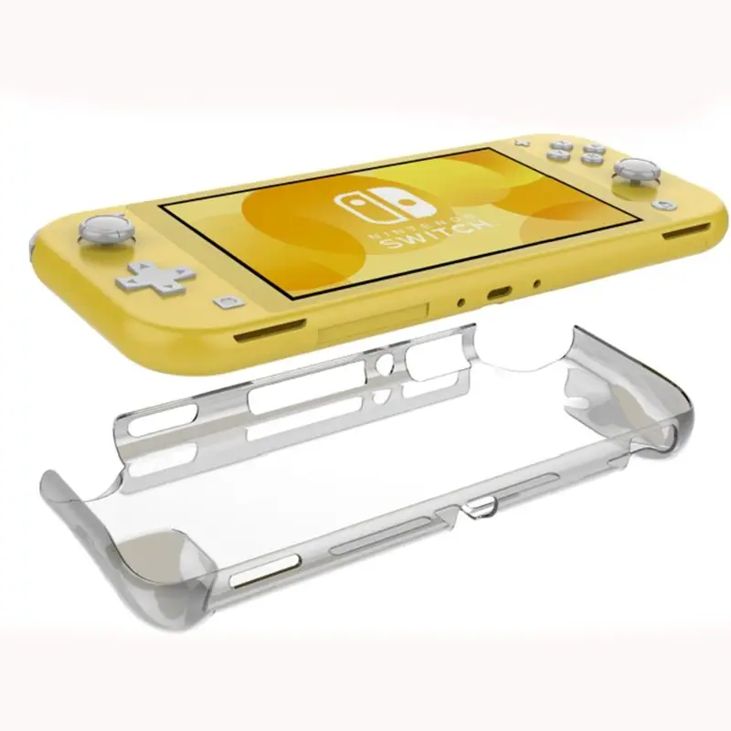 Protective Case Guard Cover Half-pack crystal case shell with protective film silicon cap for Nintend Switch Lite Mini NS Game