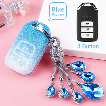 

Protective ABS Key Case For Honda Civic Accord CR-V CITY HRV JAZZ FOR Honda VTEC FOR Honda JDM 3 Button Smart Key Cover