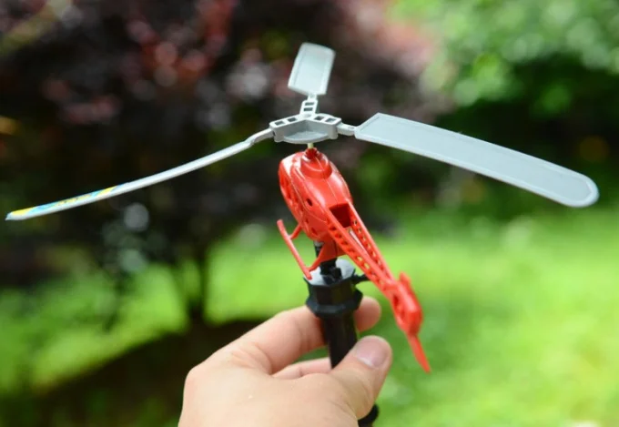 Blister Card-Handle Bracing Wire Airplane Power Helicopter Airplane Can Fly Overhead of Bracing Wire Airplane Children Outdoor