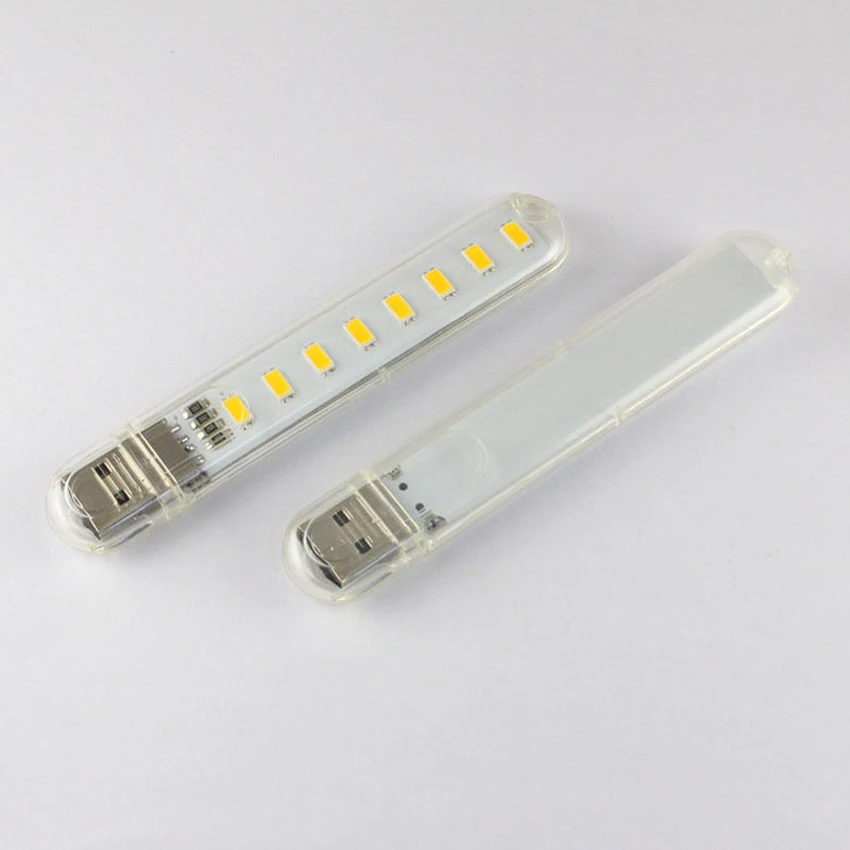 Новый Полезный Мобильный USB светодиодный светильник 8 s для компьютера ночной