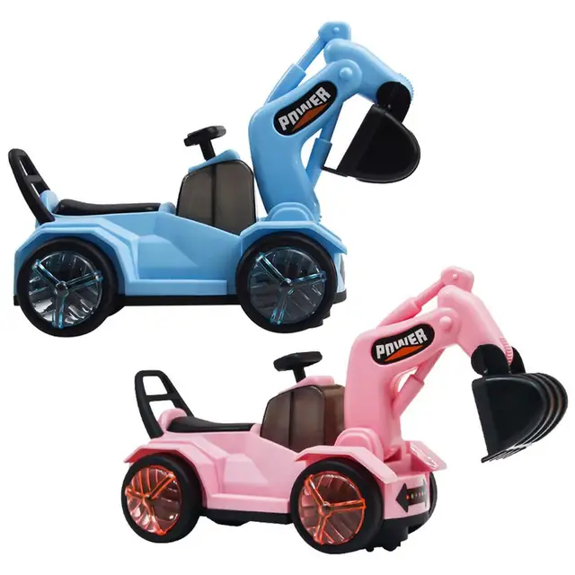 Children's Excavator Toy Music Light Engineering Vehicle Toy Electric Toy Car For Girls Boy Outdoor Fun Kids Toys 1