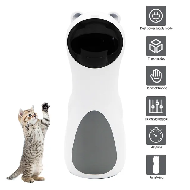 Automatic Cat Toys Smart Interactive Teasing Laser Funny LED Laser Rotating Pet Electronics Cat Toy USB Charge Cat Accessories 6