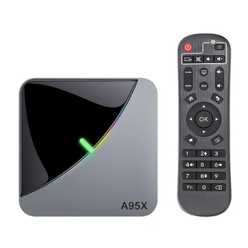 

A95X F3 AIR Smart TV Box Android 9.0 8K Decoding UHD 4K 75fps Media Player RGB Light Amlogic S905X3 4GB/64GB 2.4G/5G WiFi