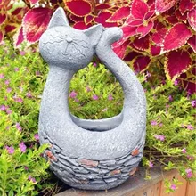 Пасторальный стиль ретро сделать старый смолы моделирование животных вентиляции растение суккулент цветочный горшок креативное украшение сада X2428