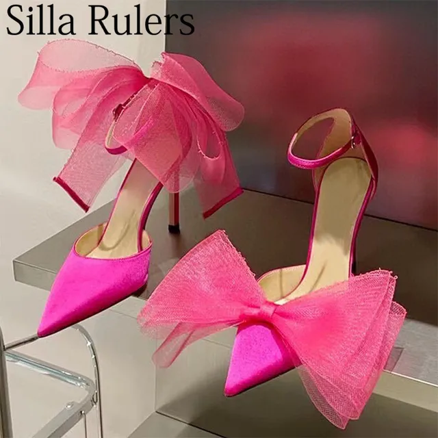 Shoes Bow Woman High Heels Women | Bow Shoes Pumps Heels Women - New Big  Bow High - Aliexpress