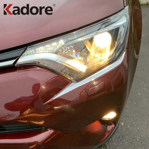 Накладка на переднюю фару для Toyota RAV4 RAV 4 2016 2017 2018 ABS Chrome|abs chrome|trim coverhead light cover |