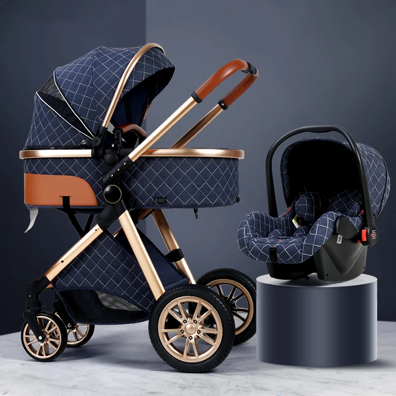 Luxury 3 in 1 High Landscape Baby Stroller