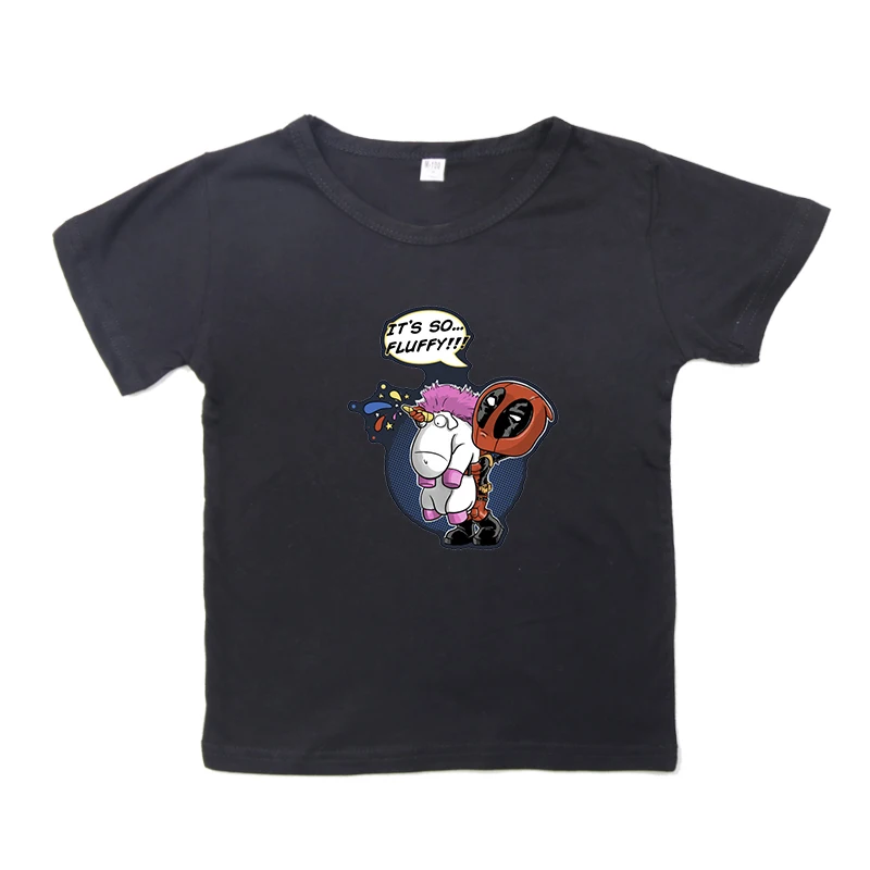 Deadpool T-shirt Kids Boys Girls Unisex Short Sleeve Tops T Shirts Children TShirts Casual Summer Funny Shirts Camisetas