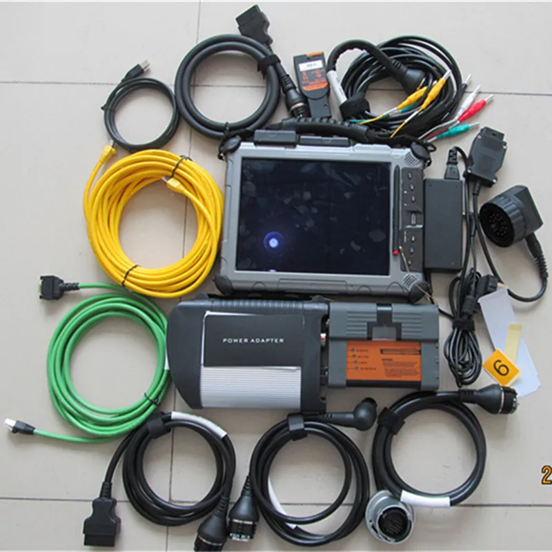  Volle set 2in1 Diagnose Werkzeug Für BMW ICOM A2 B C + SD Verbinden MB Star C4 + Xplore IX104 table