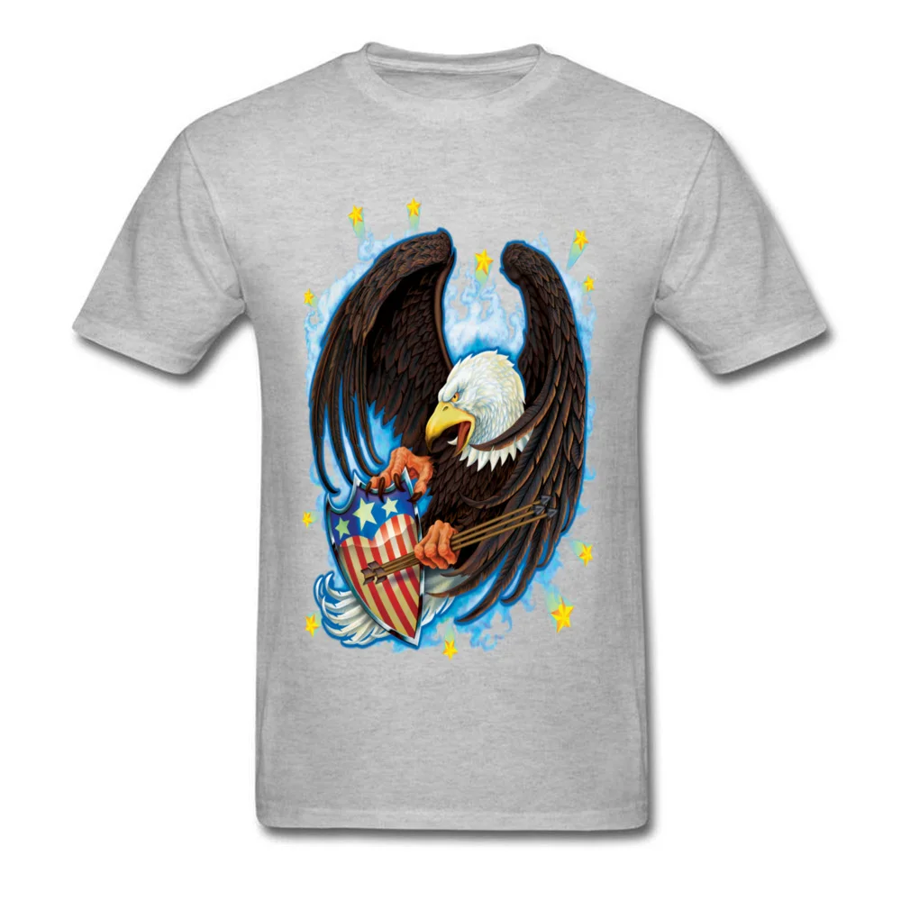 Screaming Eagel T Shirt for Men Street NEW YEAR DAY Tops Tees Short Sleeve Classic Unique Sweatshirts Crew Neck Cotton Fabric Screaming Eagel grey