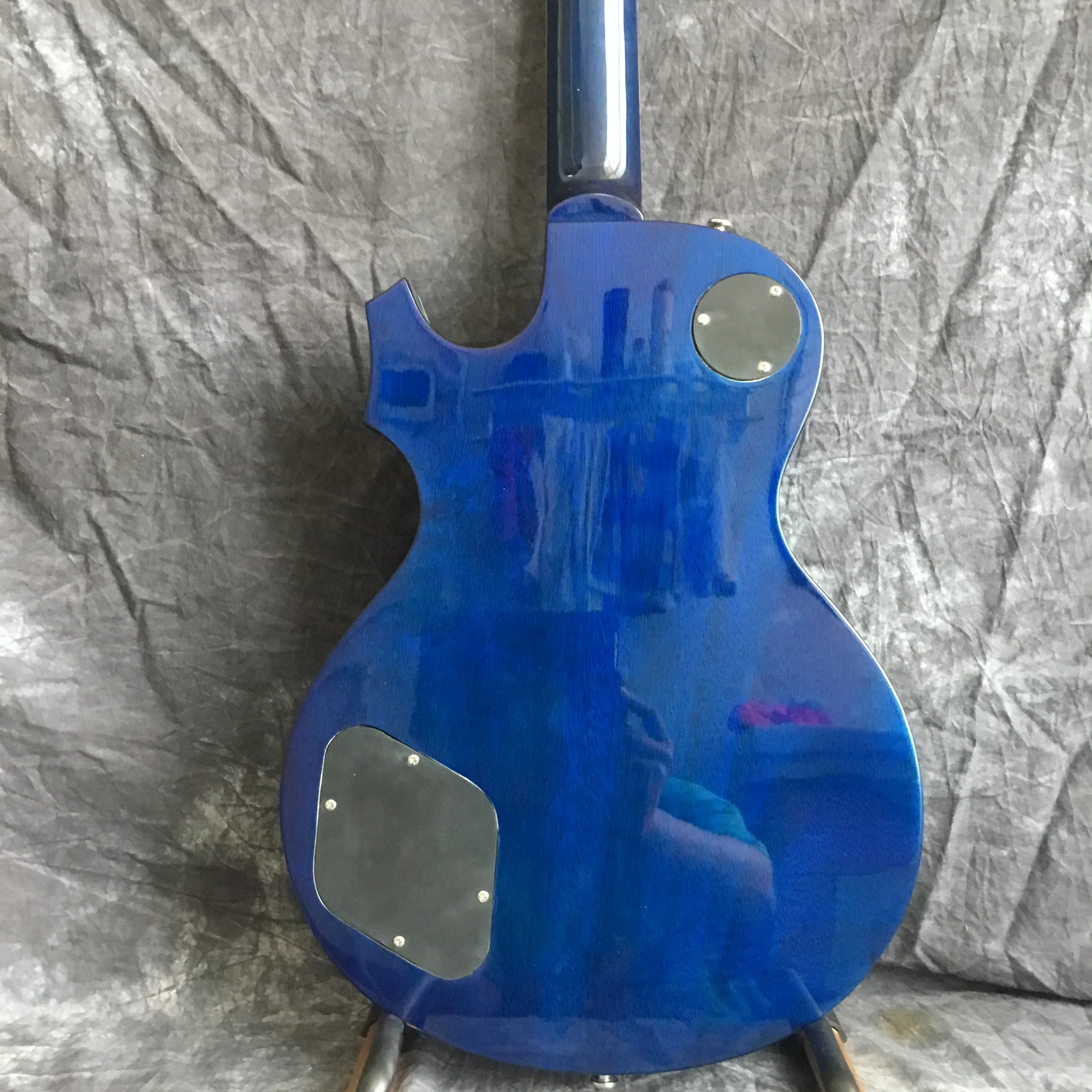 Лучшая электрогитары палисандр гриф Suneye Стиль LP стандартная электрогитара фиолетовый и синий отделка