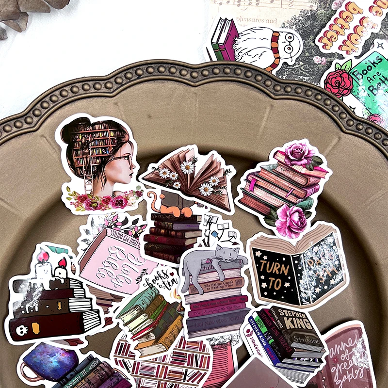 50Pcs Read Books Series Stickers Travel Junkl Journal Craft Paper DIY Scrapbooking Diary Album TN Phone Sticker Decorative cartoon stickers decorative stickers self adhesive stickers stationery stickers paper stickers adhesive stickers decorative labels stickers cartoon sticker handbook stickers diy scrapbooking accessories