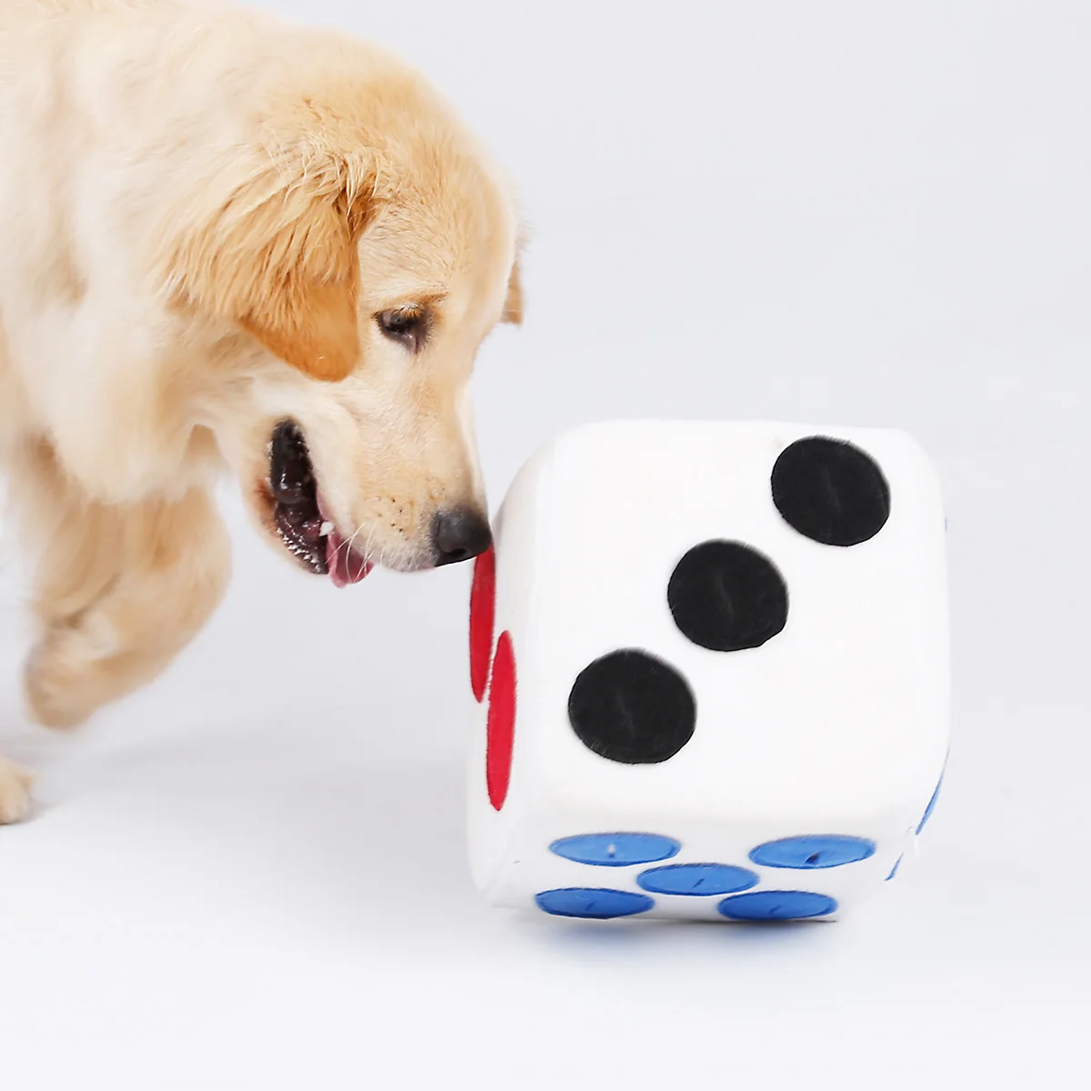 White Pet нюхать ковер собаки пахнущие Обучающие игрушки интерактивные IQ Обучающие игрушки цветные игральные кубики формы аксессуары для домашних животных - Цвет: White