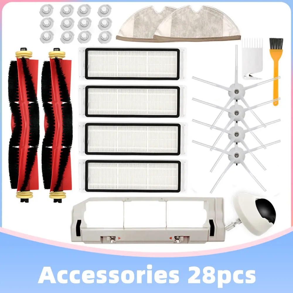 Detachable Main and Side Brush HEPA Filter for Xiaomi Roborock S6 S60